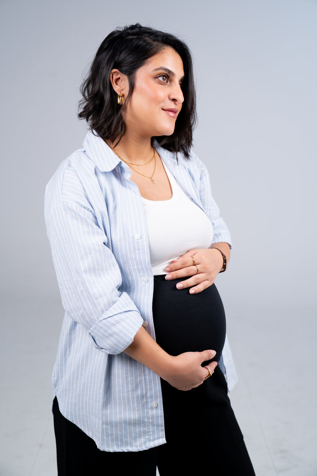 Breathe Mama Pants in Midnight Black, maternity pants product image 1