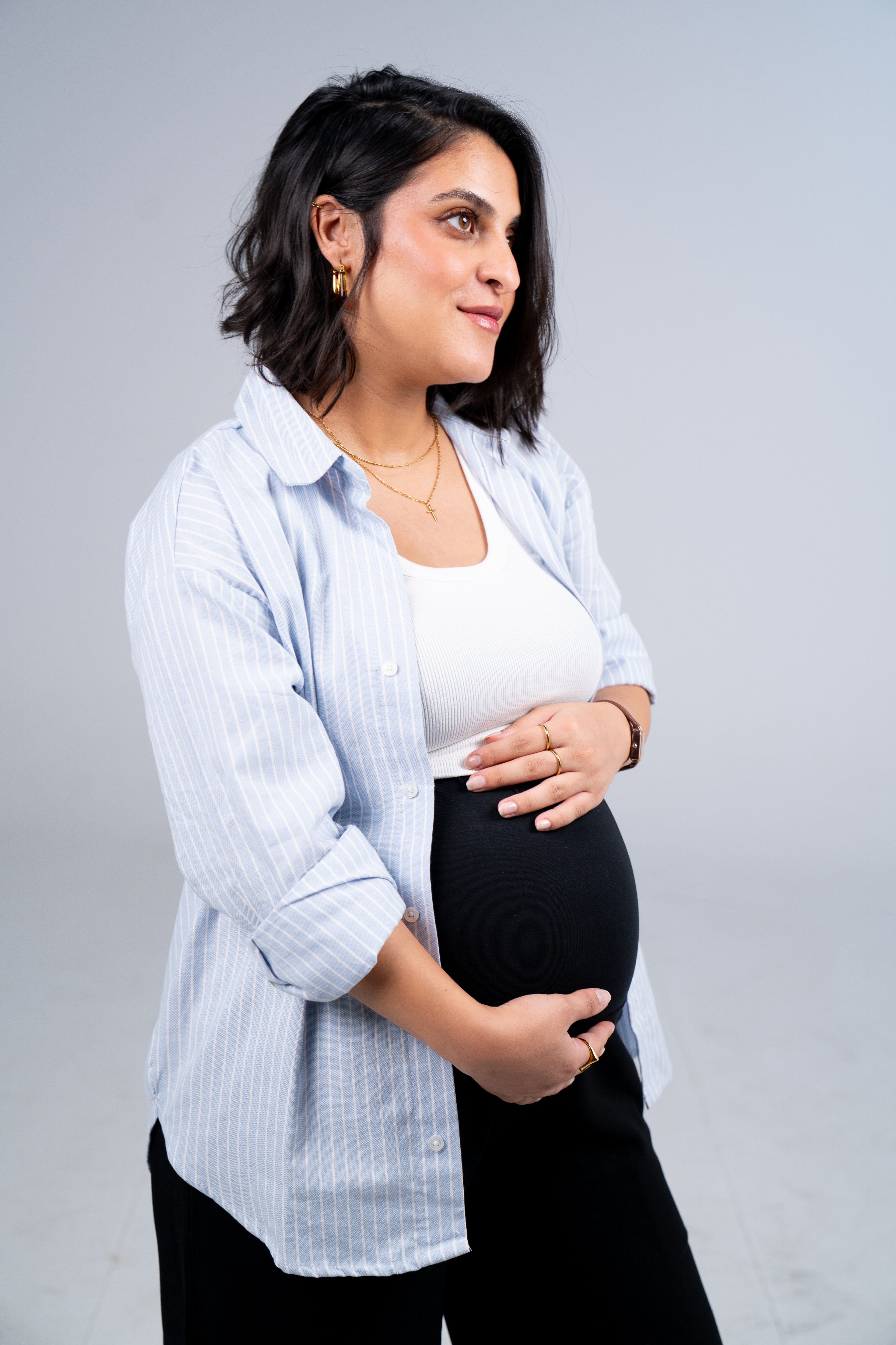 Breathe Mama Pants in Midnight Black, maternity pants product image 1