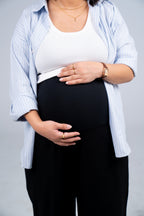 Breathe Mama Pants in Midnight Black, comfortable pregnancy trousers product image 3
