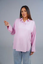 The Gentle Moment Shirt – breathable linen-cotton nursing shirt – image 2